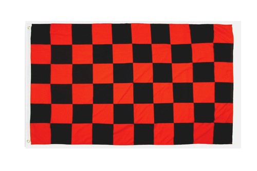Red & Black Checkered Flag 2x3ft House Flag Racing Flag Nascar - Picture 2 of 2