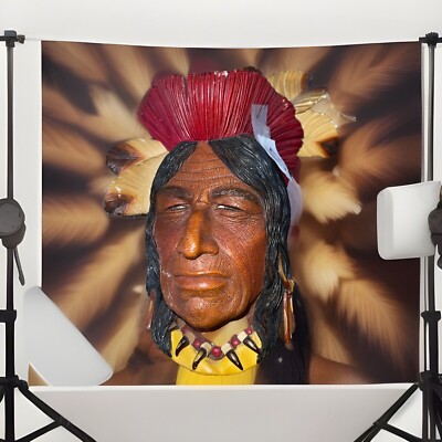 Bossons Chalkware Head Tecumseh Shawnee Chief