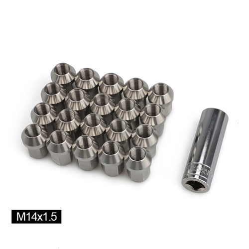 24PCS 35mm Stainless Steel Wheel Nuts Lug Nuts Hex 19mm M14*1.5 High strength - Picture 2 of 9