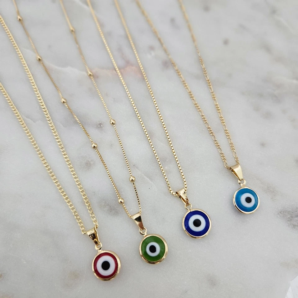 Collar Mal de Ojo, Collar de Protección, Collar de Todos los Días, Gargantilla Mal de Ojo Foto 2 de 4