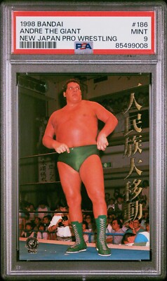 アンドレ・ザ・ジャイアント カード PSA 9 MINT Graded 1998 BANDAI NEW JAPAN PRO WRESTLING 186 Andre