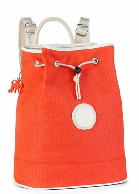 Kipling AUDRIANA Medium Rucksack - Dots Coral Rose UVP 74£