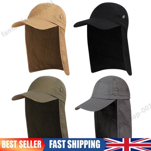 Visor Cap Outdoor Sun Protection with Ear Neck Flap Cover Sunshade Sunlight