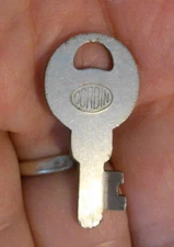 Vintage Old Antique Corbin Steamer Trunk Chest Lock Flat Stamped Key # K97     