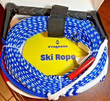 75-Foot o'rageous Heavy Duty SKI ROPE for 1 Rider BLUE/WHITE