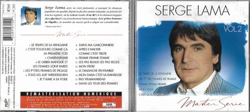 CD 16 TITRES SERGE LAMA MASTER SERIE VOL.2 BEST OF 1998