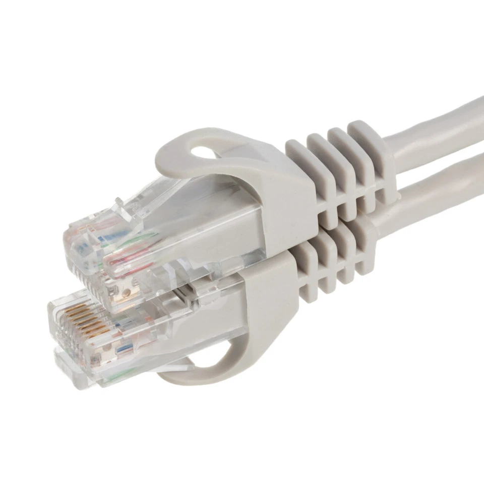CAT6 Ethernet Patch Cord RJ-45 LAN Network Cord Gray 25FT- 200FT Multi-Pack LOT - Image 2 of 4