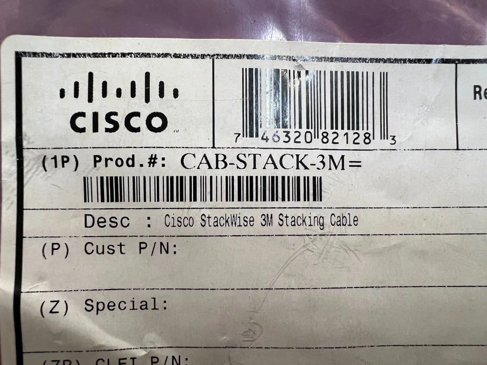 Cisco StackWise 3M Stacking Cable 72-2634-01 - Image 4 of 4