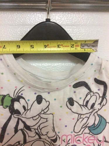 Disney Mickey & Friends 100% Cotton Girls Kids Tee Size M/M 7/8 Pre-owned - Picture 11 of 11