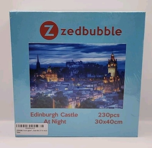 Zedbubble Edinburgh Castle At Night 230 Piece Jigsaw Puzzle 30x40cm - Imagen 1 de 3