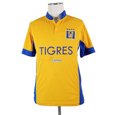 Gool Tigres UANL Mexico soccer jersey men's small yellow Dri-Fit flawed