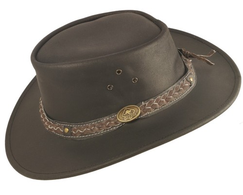 Cowboyhut Westernhut Regenhut Lederhut Australien Hut Wilson 100% Rindsleder - Bild 3 von 12