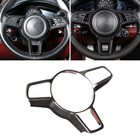 Car Interior Steering Wheel Panel Frame Cover Trim For Porsche Macan 2014-2020