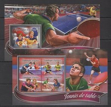 TG209 2016 TOGO SPORT ART TABLE TENNIS PING PONG KB+BL MNH