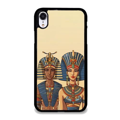 Funda rígida negra futurista king and queen para iPhone XS 11 12 13 14 15 - Imagen 3 de 25