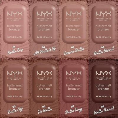 NYX Buttermelt Pressed Powder Natural Finish Bronzer ~ Choose Your Shade