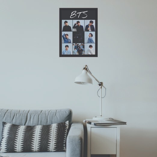 BTS Photo Frame Synthetic Wood & Paper For Home and Office