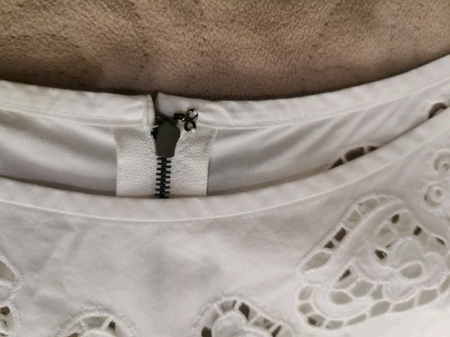 AUTHENTISCHES Dolce&Gabbana Schnitt bestickt weißes Baumwollkleid 46er Stück - Bild 8 von 16