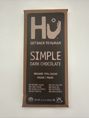 Hu - Dark Chocolate Bar Simple 2.1oz Bar Fresh Sealed Exp 2026