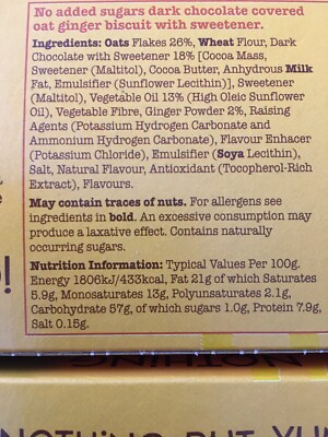 Milk Chocolate Ginger Biscuits - 6 X 130g Boxes - Light, Crumbly Ginger