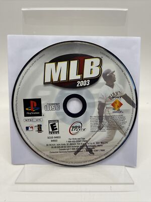 MLB 2003 PS1 Disc Only PlayStation 1 Major League Baseball Barry Bonds