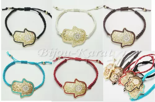 Handmade Fatimas Hand Armband Knotenverschluss Hamsa Hand der Fatima Armschmuck