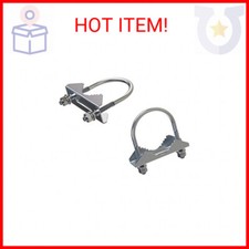 2 PCS Stainless Steel Antenna Mount Clamp U-Bolt Mounting Hardware  All nuts and