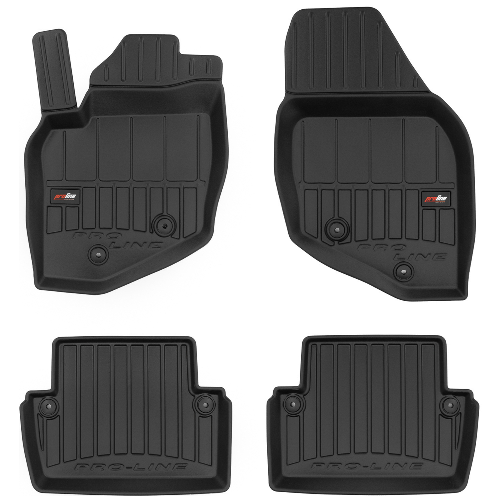 Tapis de sol TPE étanches Frogum Pro-Line pour Volvo V70 II