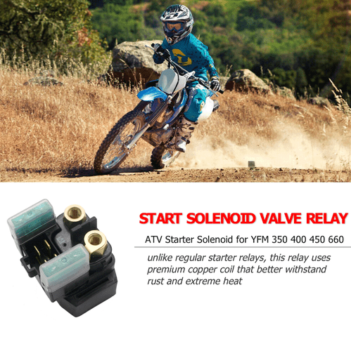 Starter Solenoid Relay For Yamaha YFM 350 400 450 660 Grizzly Kodiak BigBear 30A - Picture 2 of 12