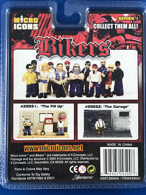 Micro Icons BIKERS Series 1 Figures 2004 NOS | eBay