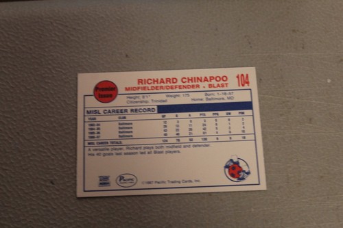 1987 Pacific MISL Soccer Cards Complete Finish Fill Your List Set U-Pick #1-110 - 第 212/224 張圖片