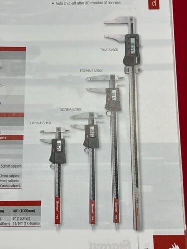 Starrett EC799A-6/150 Electronic Caliper, Stainless Steel   IN STOCK - Picture 5 of 5