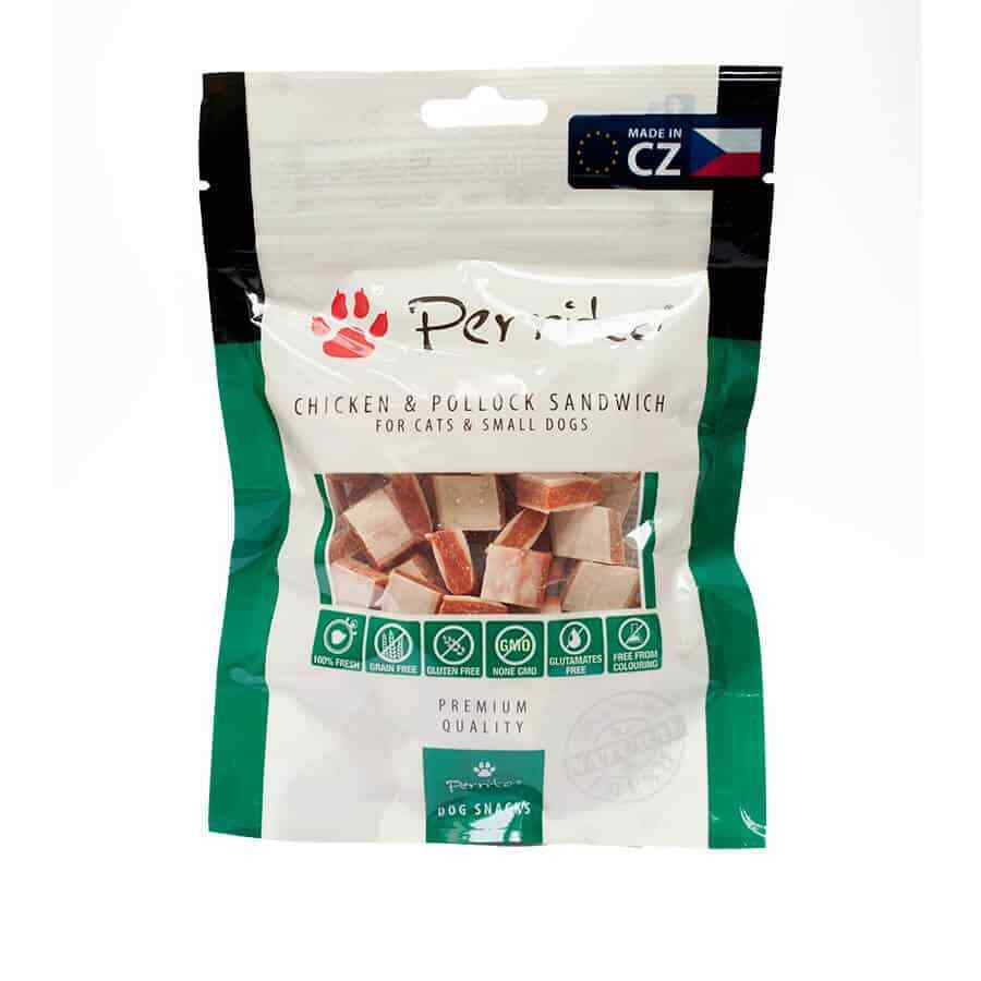 Cane pollo pollock cane cucciolo gatto snack sano naturale tratta cibo ricompensa