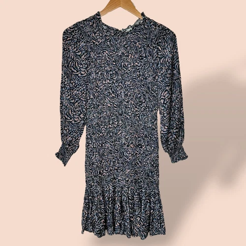 Ingrid & Isabel Smocked Maternity Dress Bodycon Bubble Boho Women's Size Small