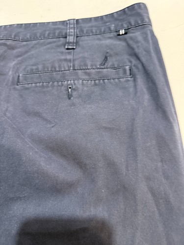 Nautica Mens Size 38x34 Navy Stretch Beacon Chino Pants Good Condition - Picture 10 of 10