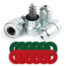 Car Battery Post Terminal Cleaner Dirt Corrosion Brush Hand Protector Tool Kit