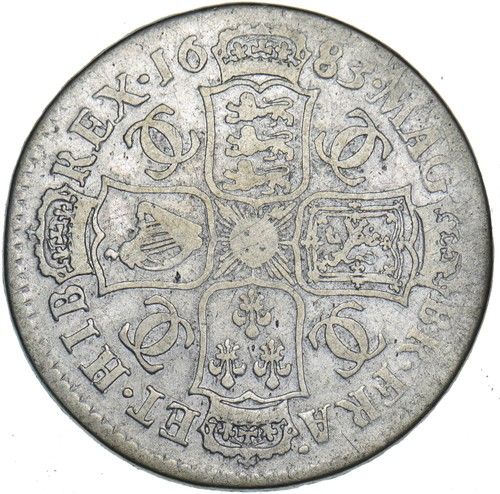1683 Halfcrown - Charles II British Silver Coin - Picture 2 of 2