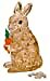New Beverly (BEVERLY) 43 piece Crystal puzzle Rabbit Brown from Japan - Picture 1 of 4