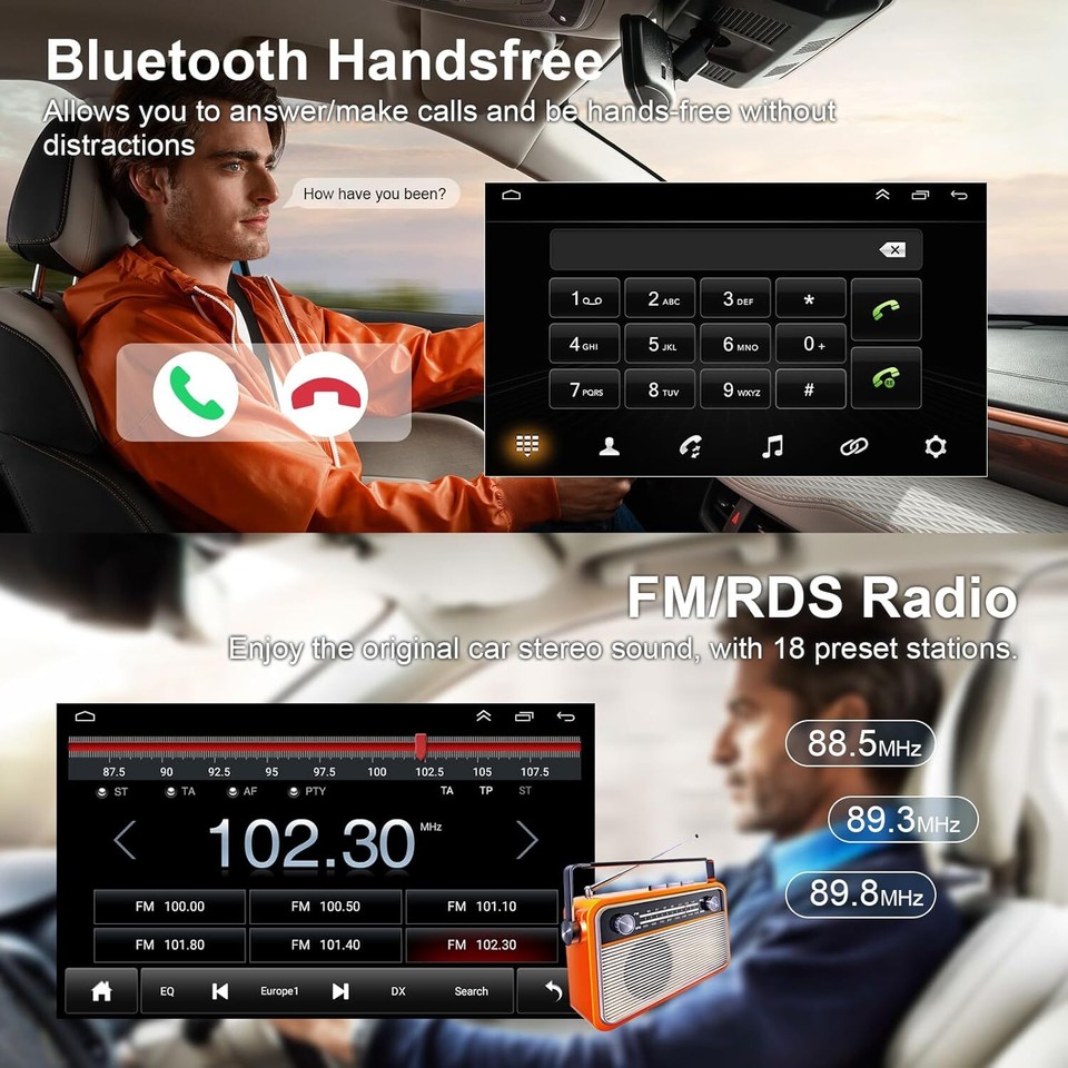Radio Android Con CarPlay Para Ford F250 F-350 Super Duty 1999-2004 | Pantalla Táctil 7", Android 15, Cámara Trasera Incluida