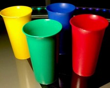 BRAND NEW Vintage Tupperware Kids Cups "Bell Tumblers"10.5 oz 4 Colors 2874A