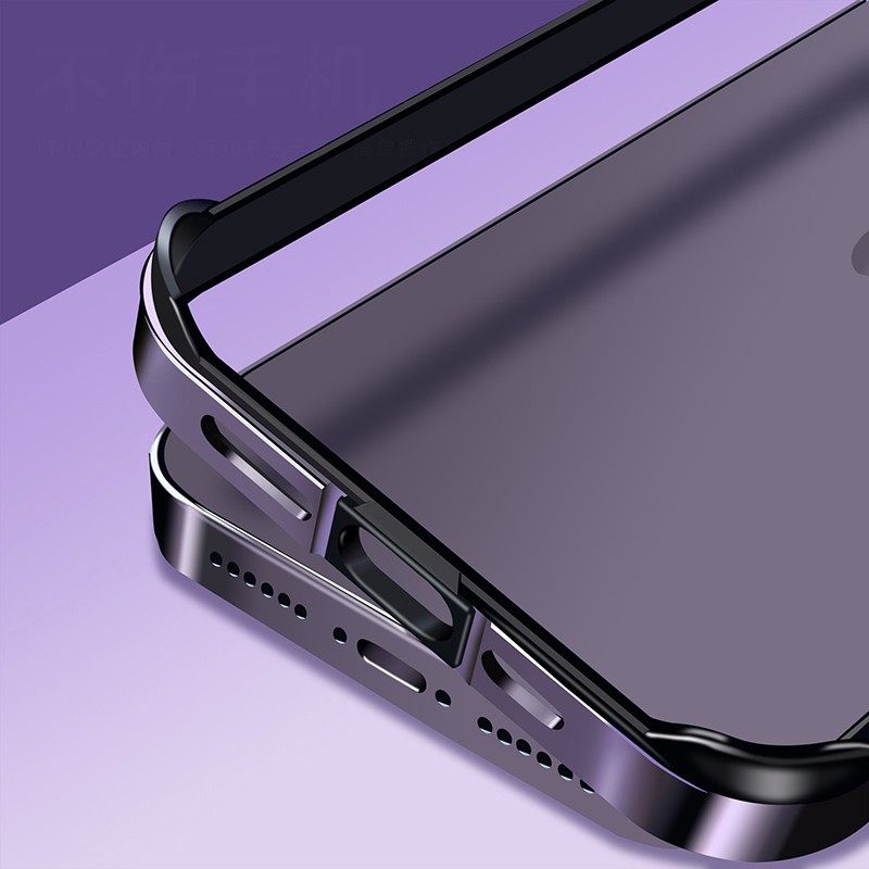 Lanhie Coque iPhone 13 Pro ax, [étal et Rigide] [Antichoc] ilitaire