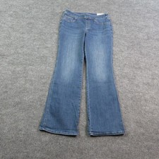 Chico's Jeans Womens 1R Blue Pull On Slim Denim Stretch Bootcut 31x30.5 NWT
