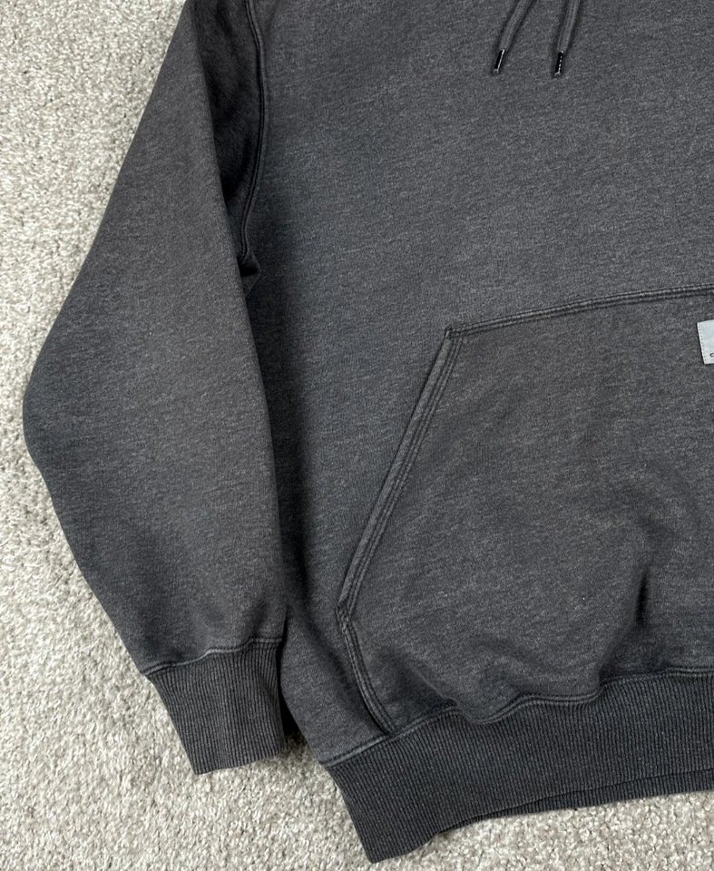 Carhartt Hoodie Mens Large Gray Pullover Sweatshirt Relaxed Fit Company Logo - Image 4 of 4
