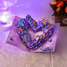 3D Pop-Up Karte Geburtstag Valentinstag Hochz...