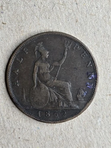 1862 Victoria Half Penny — photo from the most recent tracked eBay sale