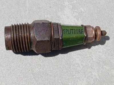 Splitdorf Auto Motorcycle Spark Plug Indian Excelsior Offy Midget Harley 1920 s