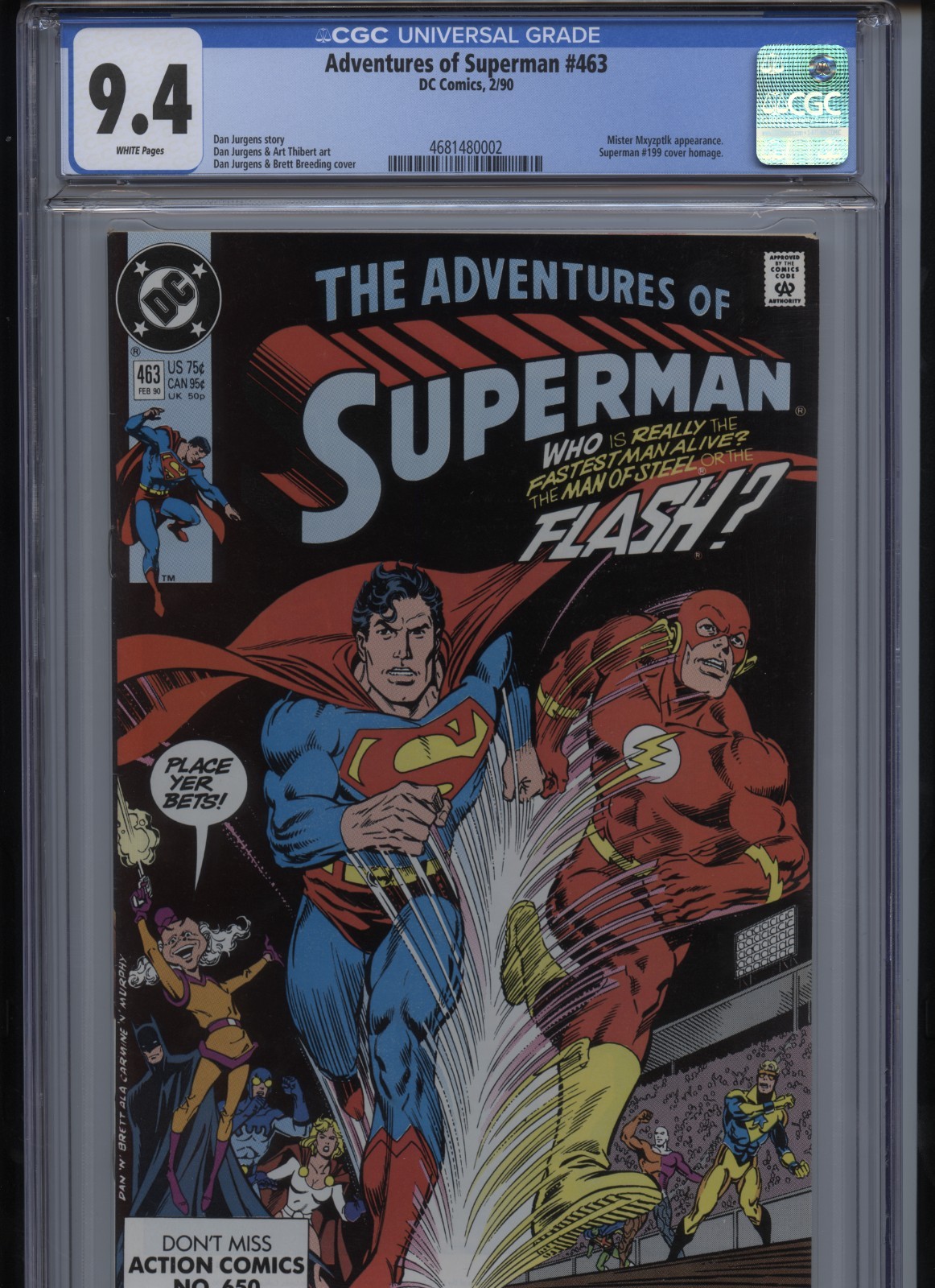 本 Superman #463 スーパーマン対フラッシュ レース回