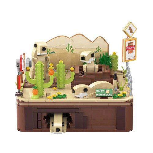 CaDA C71008W Kinetic Prairie Dogs Kunststoff Ziegel Kit - Bild 3 von 3