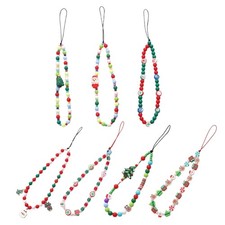 Cell Phone Chain Elegant Christmas Pendant Beaded Lanyard For Women Girl Jewelry