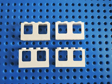 Lego 4 x  Fenster Flugzeug Rahmen 61345 weiß 1x4x2